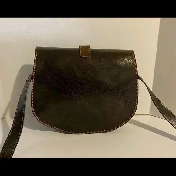 Handmade brown leather handbag - Picture 2 of 9